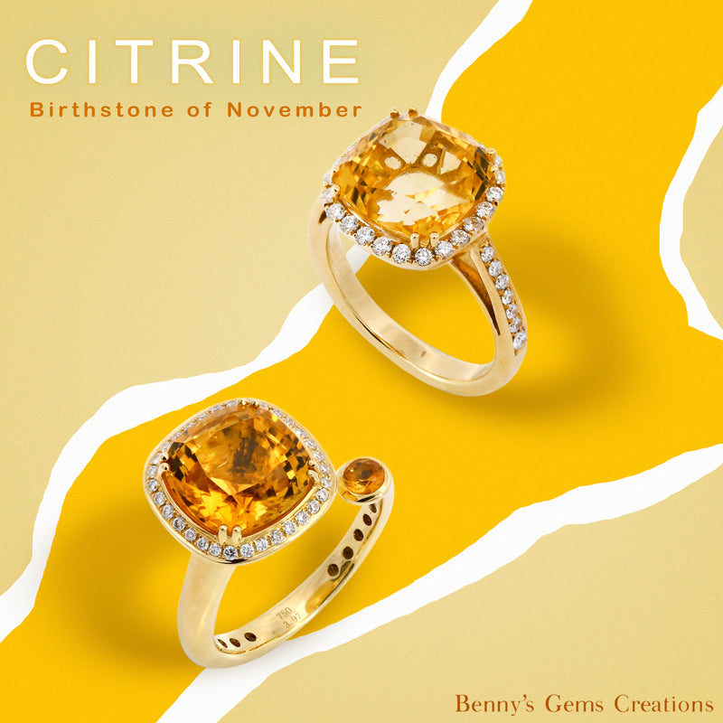 November's Dual Sparkle: The Luminous Beauty of Citrine and Topaz
