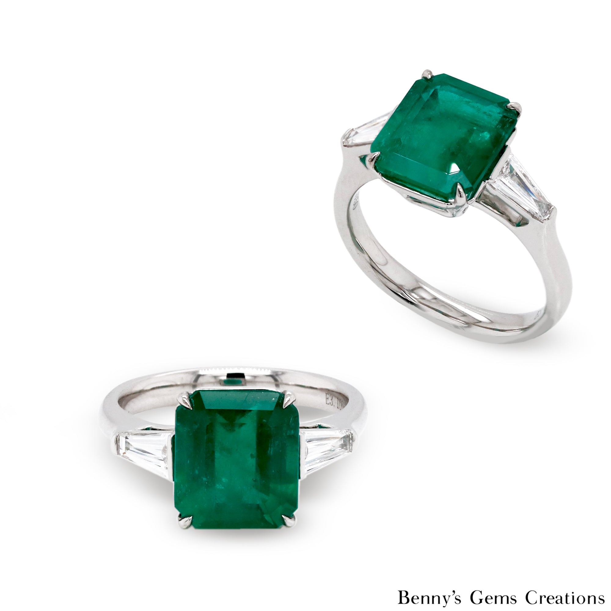 Emerald Engagement Ring