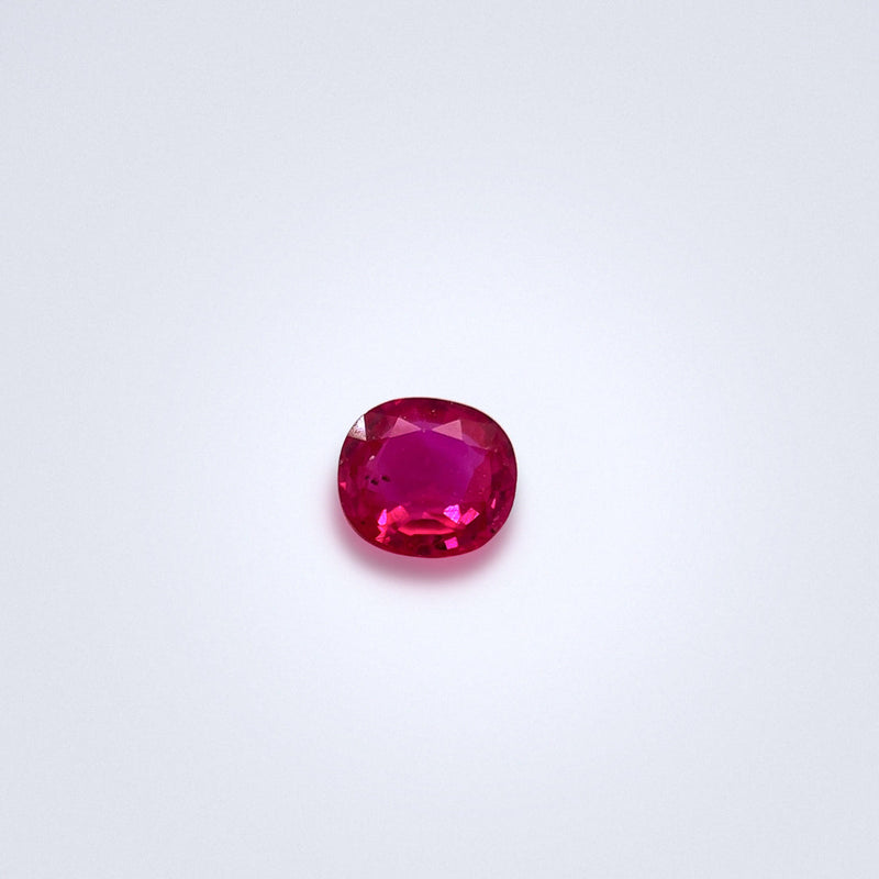 0.48Cts Natural Oval Ruby - Benny's Gems Creations
