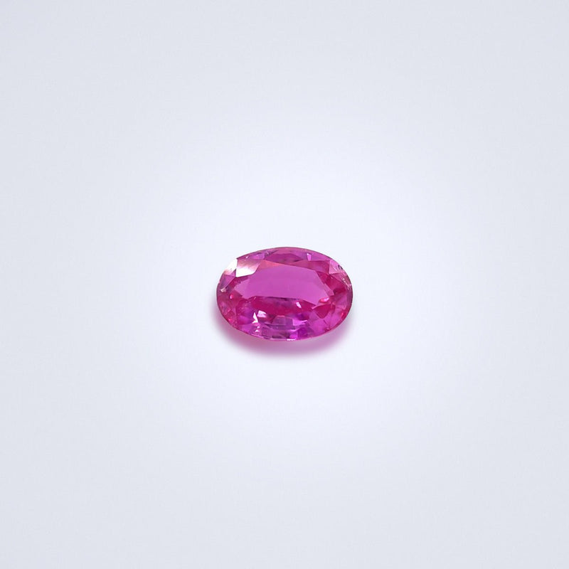 0.55ct Unheated Vivid Pink Sapphire - Benny's Gems Creations