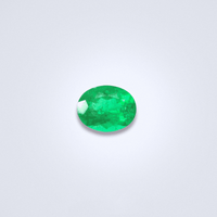 0.78cts Natural Colombian Oval Emerald - Benny's Gems Creations