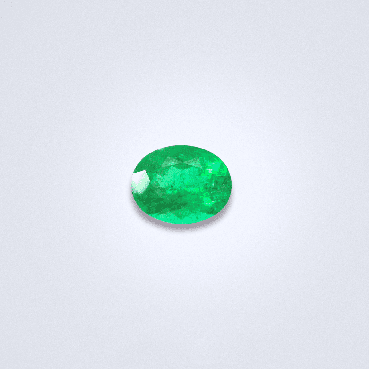0.78cts Natural Colombian Oval Emerald - Benny's Gems Creations