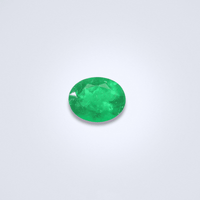0.86cts Natural Colombian Oval Emerald - Benny's Gems Creations