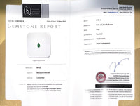 0.96CTS Vivid Green Colombian Emerald - Benny's Gems Creations