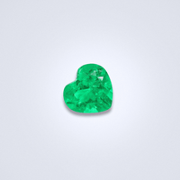 1.01cts Heart Shaped Natural Emerald - Benny's Gems Creations