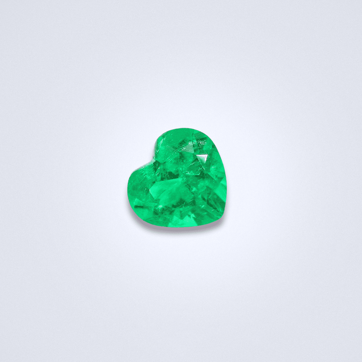 1.01cts Heart Shaped Natural Emerald - Benny's Gems Creations