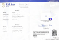 1.02CTS Unheated Royal Blue Sapphire - Benny's Gems Creations