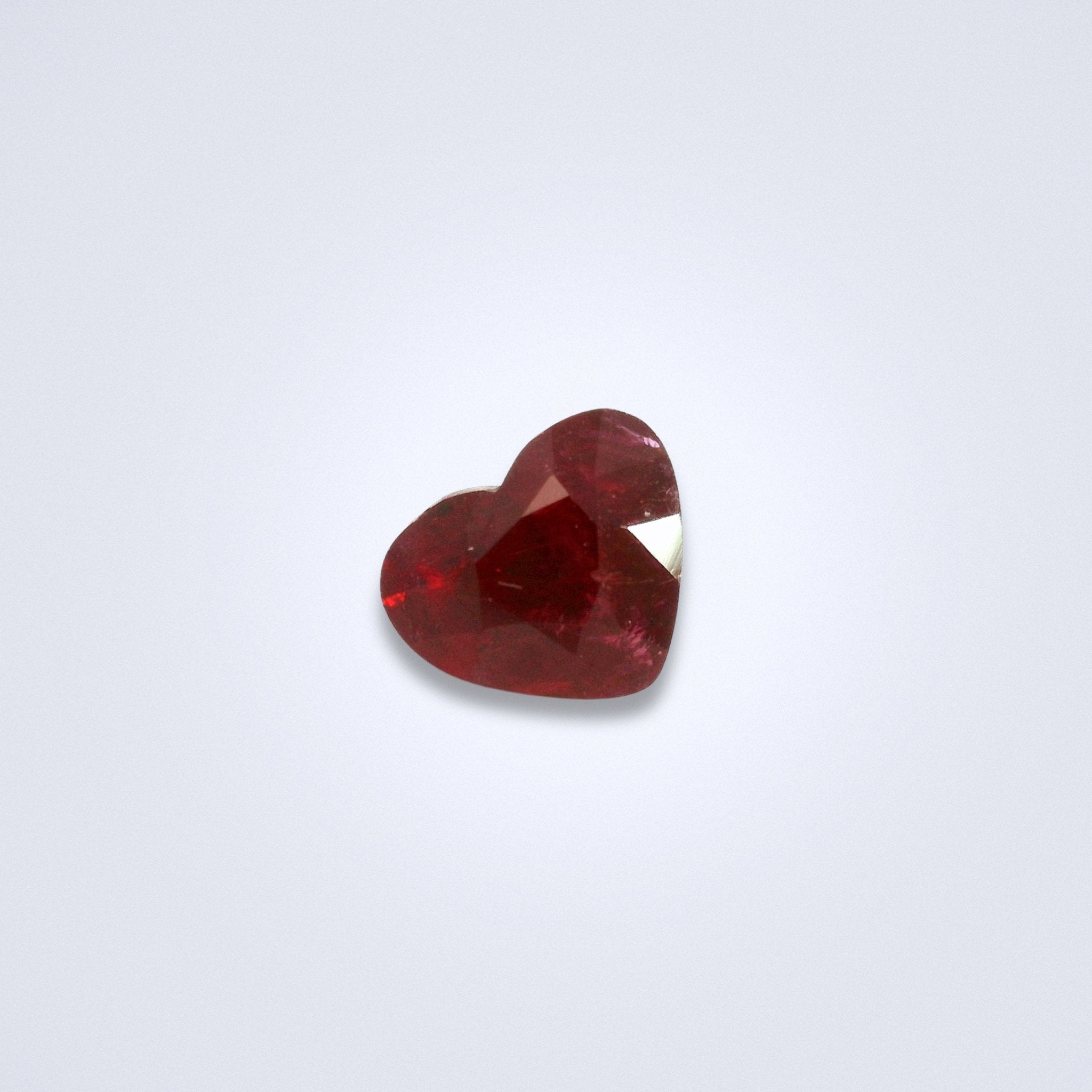 1.19CTS Unheated Ruby Heart - Benny's Gems Creations
