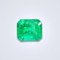 12.13CTS Bluish Green Colombian Emerald - Benny's Gems Creations