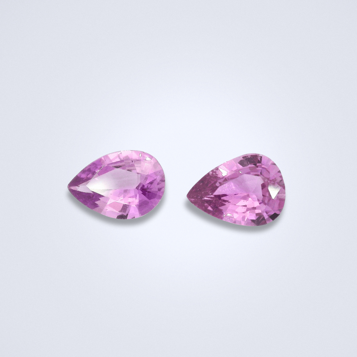 1.22CTS Unheated Violet Sapphire Pair - Benny's Gems Creations