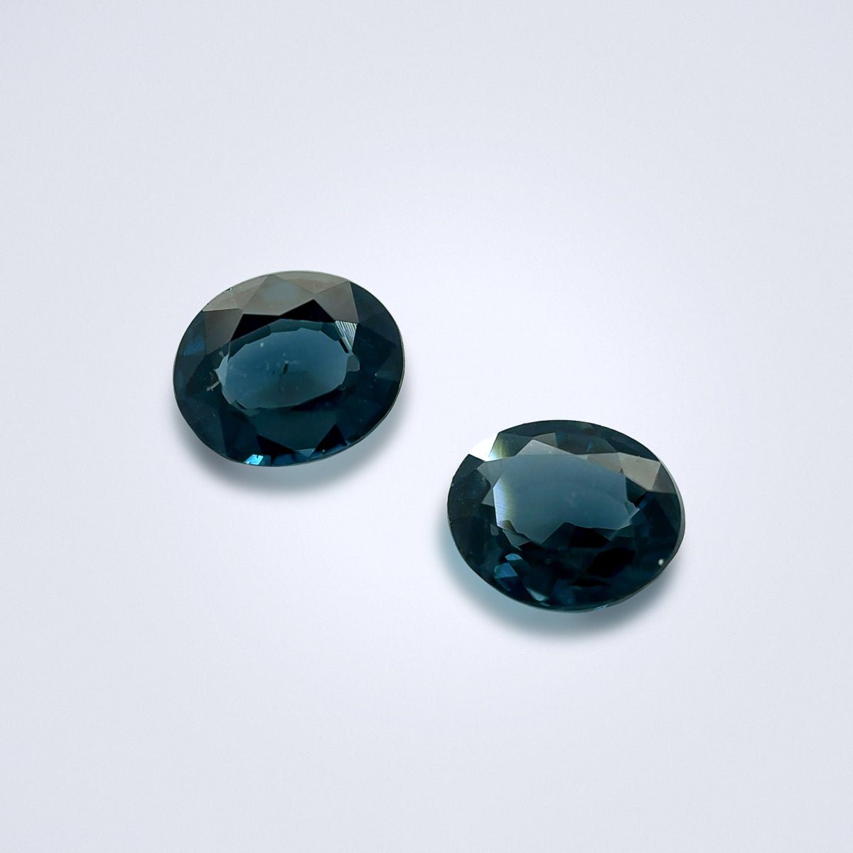1.57CTS Greenish Blue Spinel Pair - Benny's Gems Creations