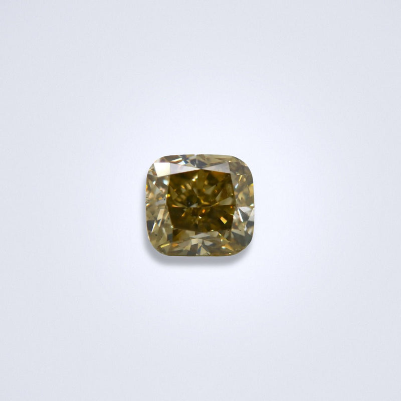 1.60CTS Fancy Dark Brown - Greenish Yellow Diamond - Benny's Gems Creations