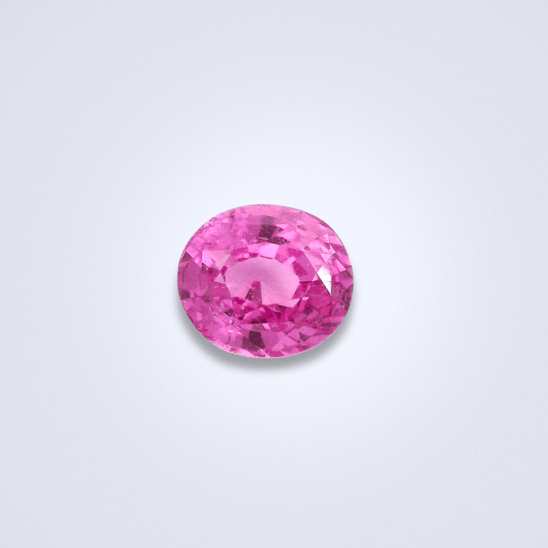 1.65CTS Unheated Vivid Pink Sapphire - Benny's Gems Creations
