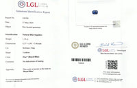 1.75CTS Unheated Royal Blue Sapphire - Benny's Gems Creations