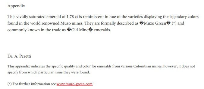 1.78cts Colombian Muzo Emerald - Benny's Gems Creations
