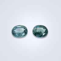 1.82CTS Unheated Teal Sapphire Pair - Benny's Gems Creations
