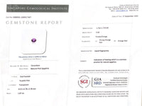 1.87CTS Natural Purplish Pink Sapphire - Benny's Gems Creations
