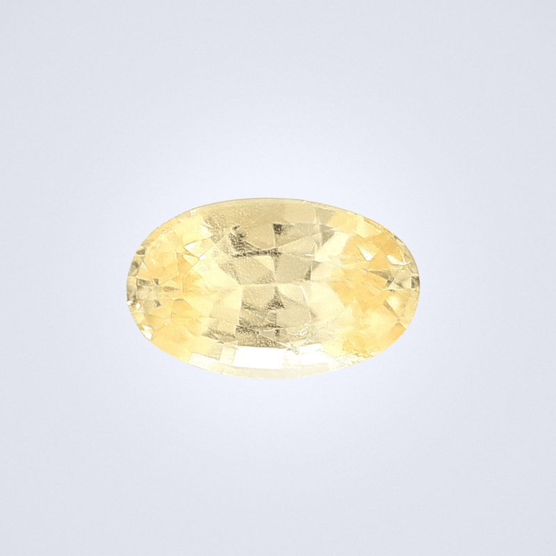 1.87Cts Unheated Yellow Sapphire - Benny's Gems Creations