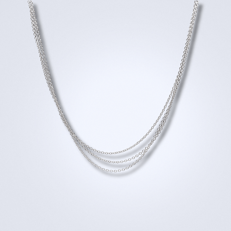 18" Layered Cable Chain - Benny's Gems Creations
