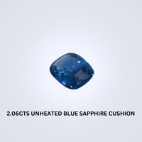 2.06CTS Unheated Blue Sapphire