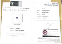 2.08CTS Unheated Blue Sapphire - Benny's Gems Creations