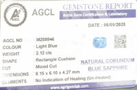 2.12cts Unheated Blue Sapphire - Benny's Gems Creations