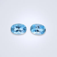 2.21cts Tatu Mine Aquamarine Pair - Benny's Gems Creations