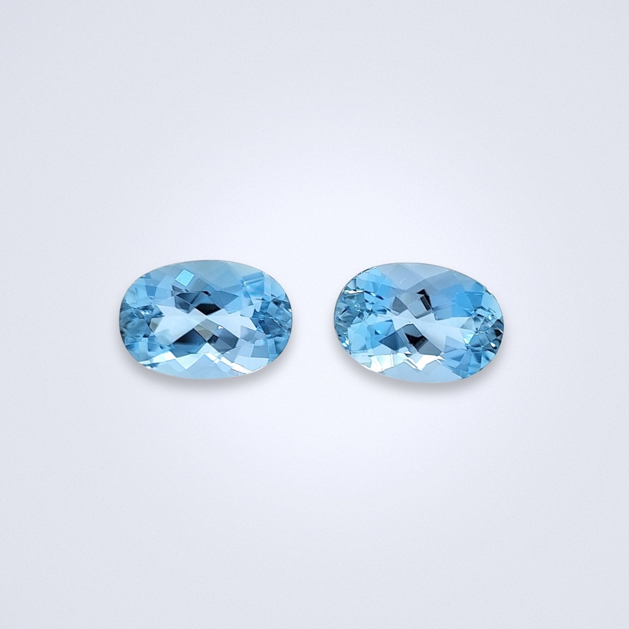 2.21cts Tatu Mine Aquamarine Pair - Benny's Gems Creations