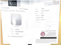2.44CTS Unheated White Sapphire - Benny's Gems Creations
