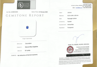 2.62CTS Unheated Intense Blue Sapphire - Benny's Gems Creations