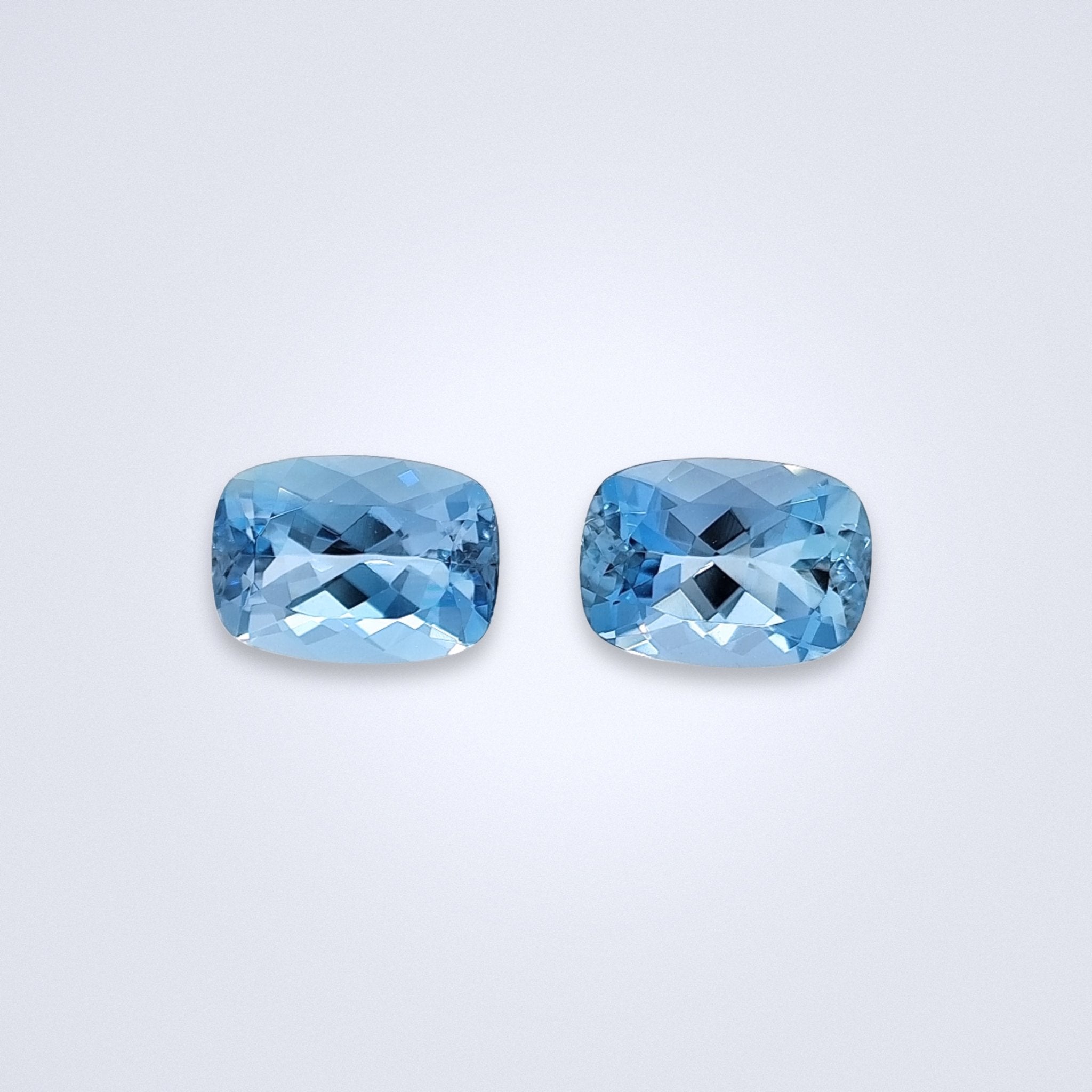 2.63cts Tatu Mine Aquamarine Pair - Benny's Gems Creations