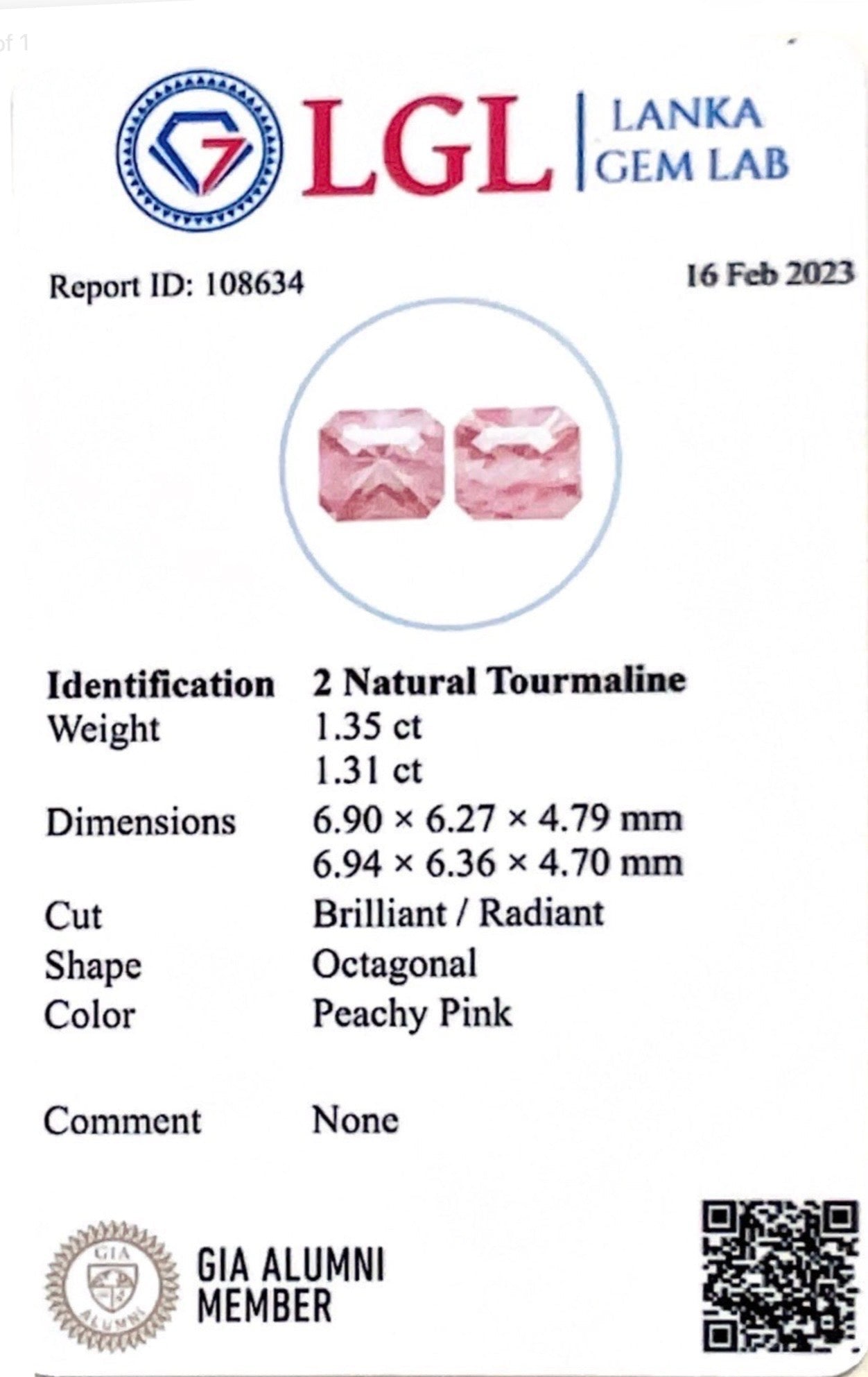 2.66CTS Pink Tourmaline Pair - Benny's Gems Creations