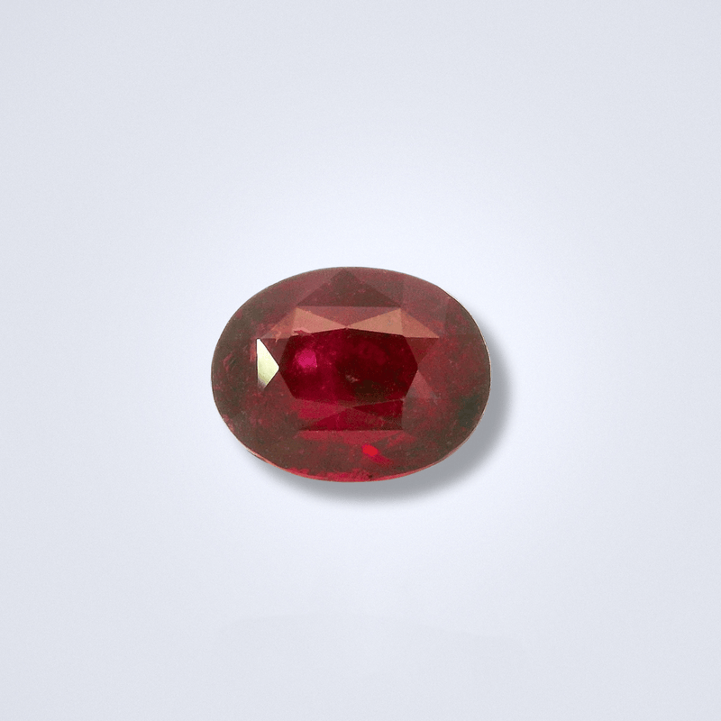 3.01cts Unheated Oval Red Ruby - Benny's Gems Creations