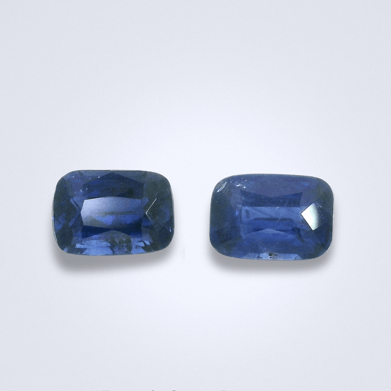 3.03cts Natural Blue Sapphire Pair - Benny's Gems Creations