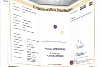 3.09CTS Unheated Purple Sapphire - Benny's Gems Creations