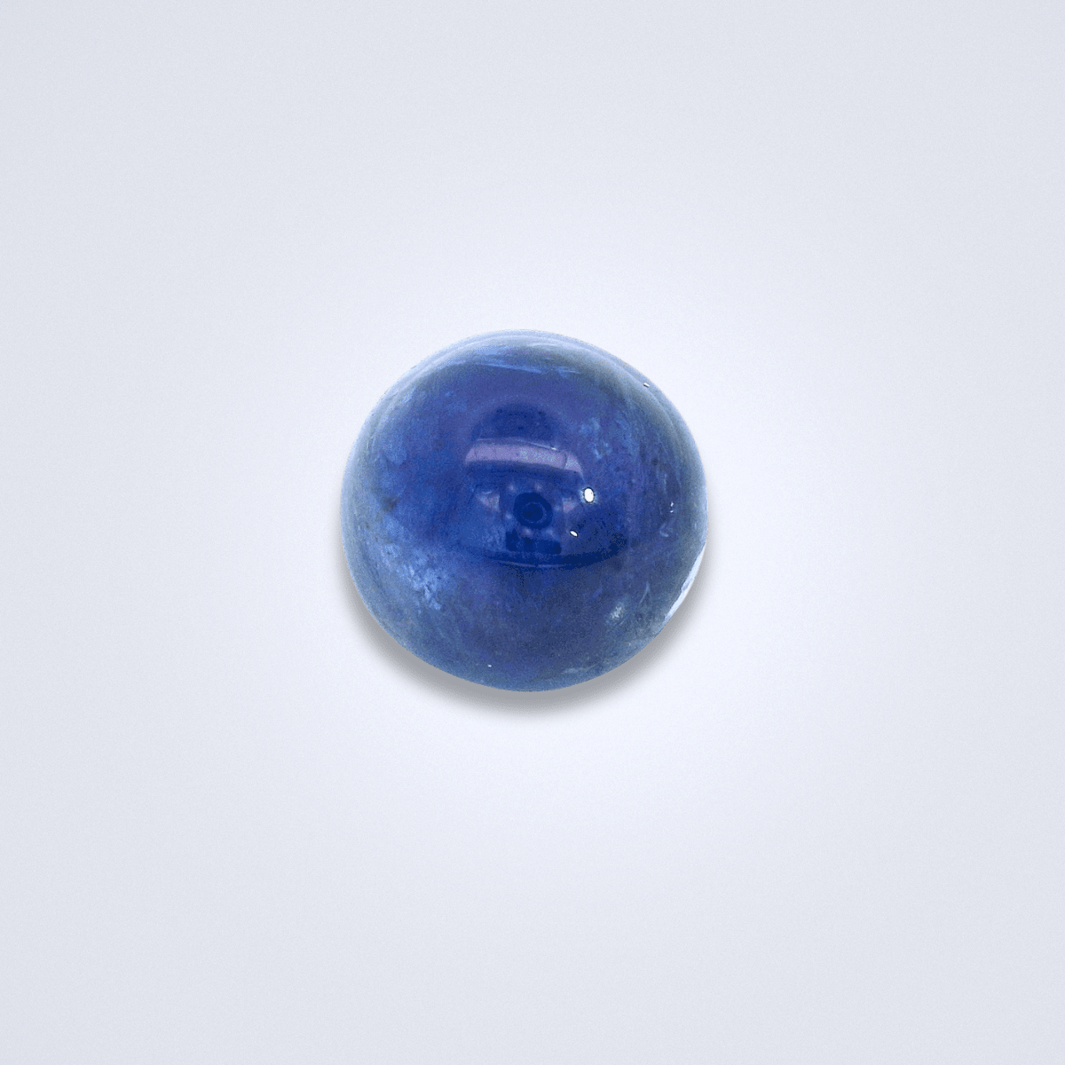 3.32CTS Unheated Cabochon Burmese Blue Sapphire - Benny's Gems Creations