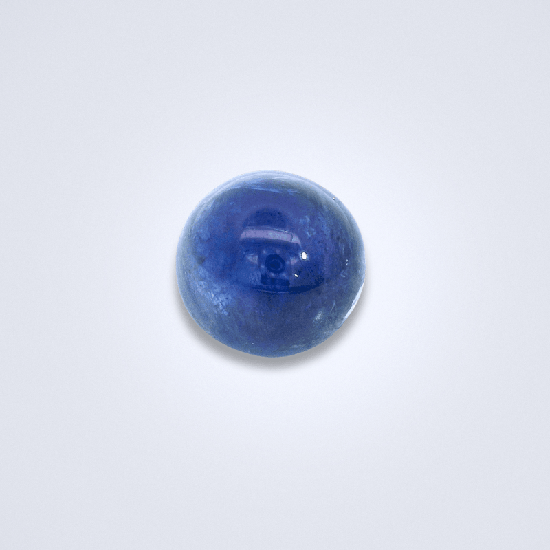 3.32CTS Unheated Cabochon Burmese Blue Sapphire - Benny's Gems Creations