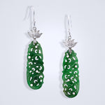 jadeite diamond earrings