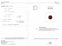 3.36CTS Burmese Vivid Red Spinel - Benny's Gems Creations
