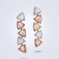 Tumbling Diamond Earrings