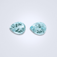 3.46CTS Light Blue Aquamarine Pair - Benny's Gems Creations
