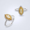 Marquise Yellow Diamond Ring