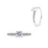 Elegant Diamond Micropave Engagement Ring