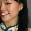 Jade Rose Diamond Earrings