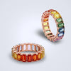 rainbow sapphire eternity ring