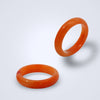 reddish orangey jadeite ring