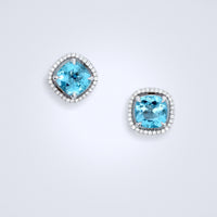 Multiwear Santa Maria Aquamarine Diamond Earrings