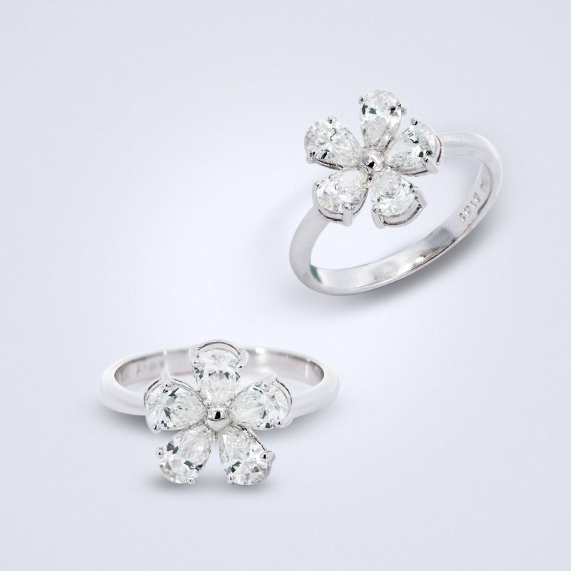 the forever flower diamond ring