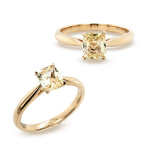 Unheated Yellow Sapphire Ring