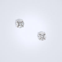 small illusion diamond earrings 5.80mm